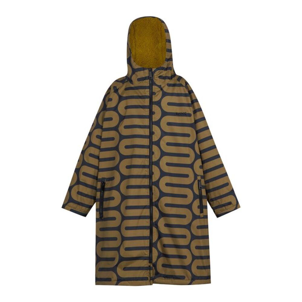 Regatta Childrens/Kids Orla Kiely Spotted Changing Robe / Olive